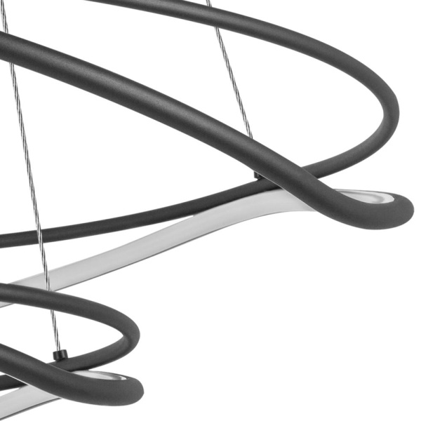 736527 Люстра ROTONDA 115W LED 5736LM 120G ЧЕРНЫЙ 3000-6000K