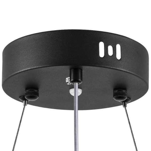 736517 Люстра ROTONDA 45W LED 2494LM 120G ЧЕРНЫЙ 3000-6000K