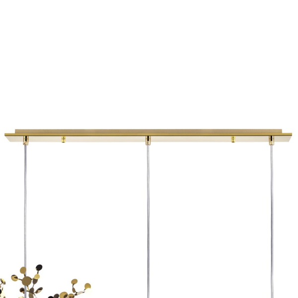 L3PL721132 Подвес тройной линейный EXTRA 3x3x5W(led) G9  (721132 - 3 + 572122 -1) ЗОЛОТО