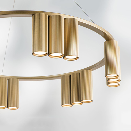 718183 Люстра ROMA 18х28W GU10 (led) CHAMPAGNE GOLD