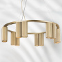 718123 Люстра ROMA 12х28W GU10 (led) CHAMPAGNE GOLD