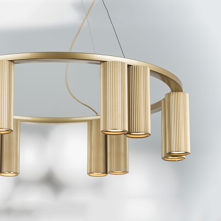 718123 Люстра ROMA 12х28W GU10 (led) CHAMPAGNE GOLD