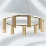 718093 Люстра ROMA 9х28W GU10 (led) CHAMPAGNE GOLD