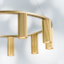 718093 Люстра ROMA 9х28W GU10 (led) CHAMPAGNE GOLD