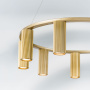 718093 Люстра ROMA 9х28W GU10 (led) CHAMPAGNE GOLD