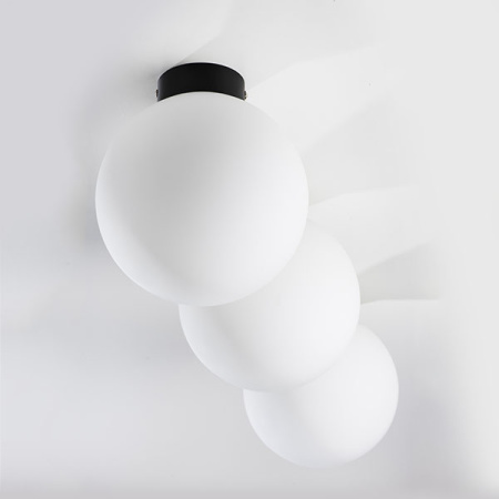 812027 Люстра GLOBO 1х40W E14 matt black/white
