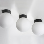 812017 Люстра GLOBO 1х40W E14 matt black/white