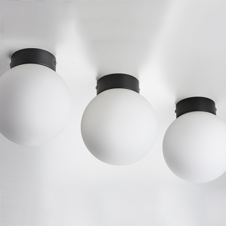 812017 Люстра GLOBO 1х40W E14 matt black/white