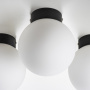 812017 Люстра GLOBO 1х40W E14 matt black/white