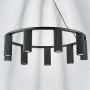 718097 Люстра ROMA 9х28W GU10 (led) MATT BLACK