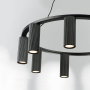 718097 Люстра ROMA 9х28W GU10 (led) MATT BLACK