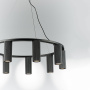 718097 Люстра ROMA 9х28W GU10 (led) MATT BLACK