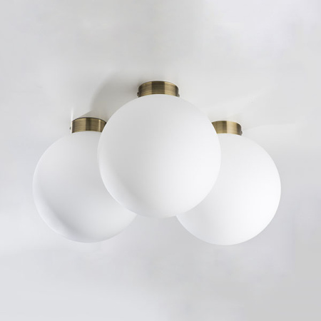 812031 Люстра GLOBO 1х40W E14 antique bronze/white