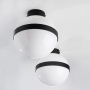 812117 Люстра GLOBO 1х40W E14 matt black/white