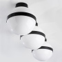 812117 Люстра GLOBO 1х40W E14 matt black/white