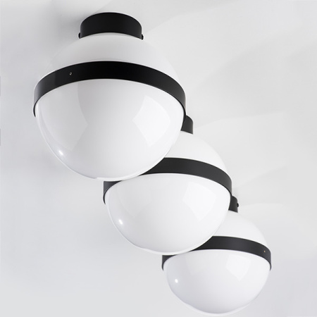 812117 Люстра GLOBO 1х40W E14 matt black/white