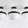 812117 Люстра GLOBO 1х40W E14 matt black/white