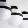 812117 Люстра GLOBO 1х40W E14 matt black/white