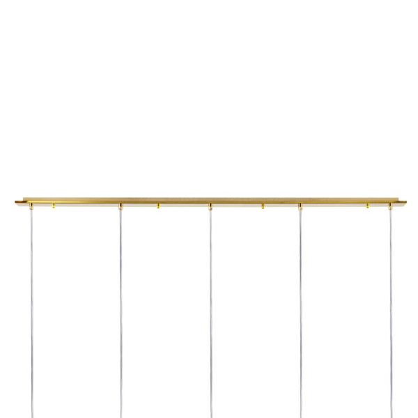 L5PL721132 Подвес пятерной линейный EXTRA 5x3x5W(led) G9  (721132 - 5 + 572162 -1) ЗОЛОТО