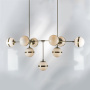 813191 Люстра GLOBO 9х40W E14 electroplating bronze/white