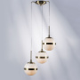 813131 Люстра GLOBO 3х40W E14 electroplating bronze/white
