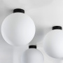 812037 Люстра GLOBO 1х40W E14 matt black/white