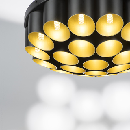 720227 Люстра SIENA 22х40W G9 ЧЕРНЫЙ/ЗОЛОТО