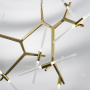 742143 Люстра STRUTTURA 14х6W (led) G9 ЗОЛОТО МАТОВЫЙ