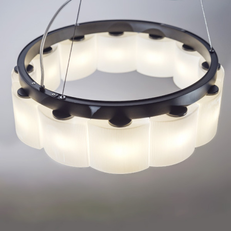 812126 Люстра NIBBLER 12х6W(Led) G9 ЧЕРНЫЙ/БЕЛЫЙ