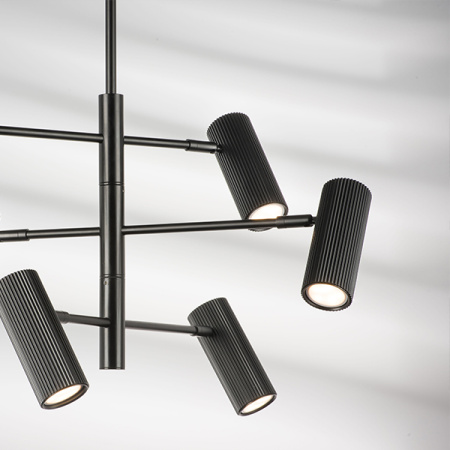 718267 Люстра ROMA 6х28W GU10 (led) MATT BLACK