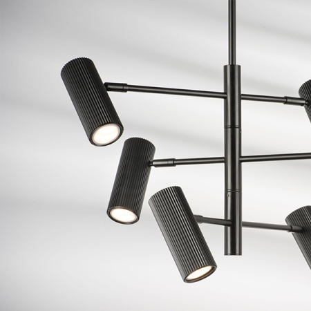 718267 Люстра ROMA 6х28W GU10 (led) MATT BLACK