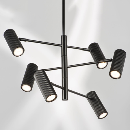 718267 Люстра ROMA 6х28W GU10 (led) MATT BLACK