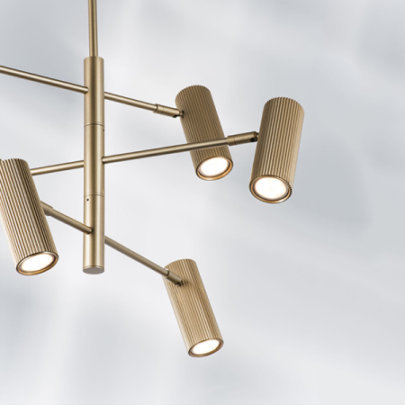 718263 Люстра ROMA 6х28W GU10 (led) CHAMPAGNE GOLD