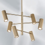 718263 Люстра ROMA 6х28W GU10 (led) CHAMPAGNE GOLD