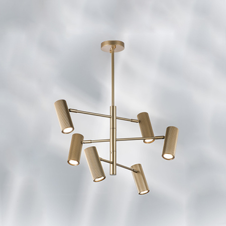 718263 Люстра ROMA 6х28W GU10 (led) CHAMPAGNE GOLD
