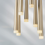 807083 Подвес PUNTO 8х25W G9 chrome + champagne