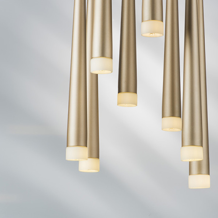 807083 Подвес PUNTO 8х25W G9 chrome + champagne