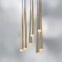 807083 Подвес PUNTO 8х25W G9 chrome + champagne
