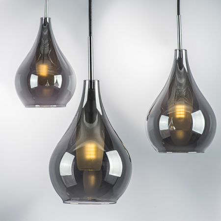 803037 Подвес PENTOLA 1х25W G9 ХРОМ/ДЫМЧАТЫЙ