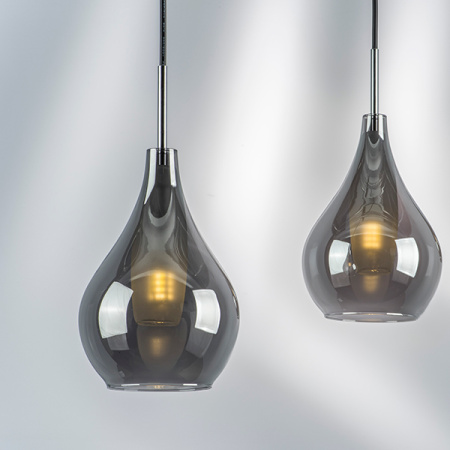 803037 Подвес PENTOLA 1х25W G9 ХРОМ/ДЫМЧАТЫЙ