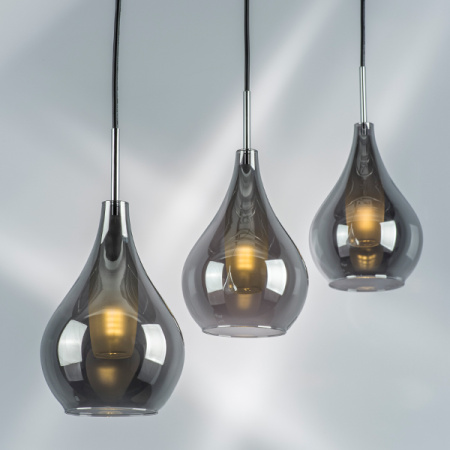 803037 Подвес PENTOLA 1х25W G9 ХРОМ/ДЫМЧАТЫЙ