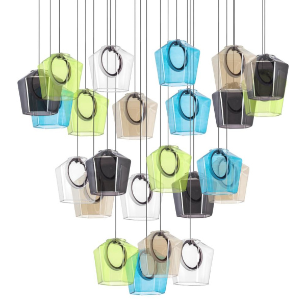 796349 Люстра CARAMELLO LED 24х6W 2600LM КОФЕЙНЫЙ/МУЛЬТИКОЛОР 3000K