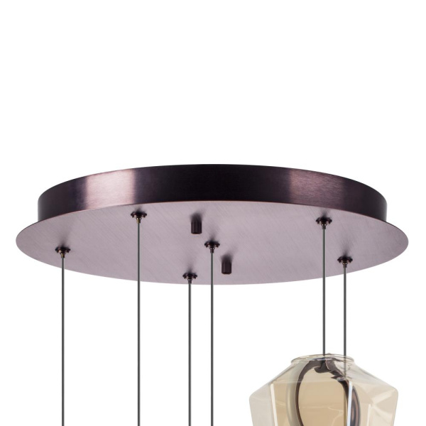 796169 Люстра CARAMELLO LED 6х6W 700LM КОФЕЙНЫЙ/МУЛЬТИКОЛОР 3000K