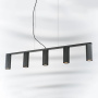 718057 Люстра ROMA 5х28W GU10 (led) MATT BLACK