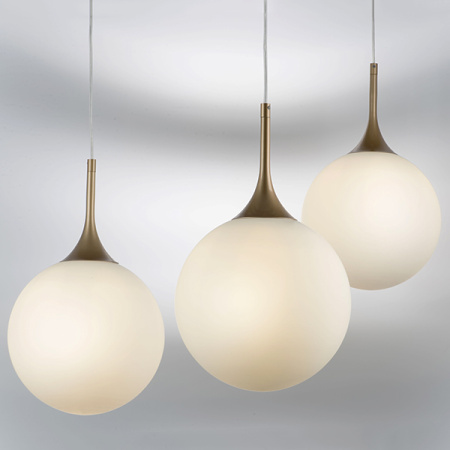 813032 Подвес GLOBO 1х40W E14 gold/white