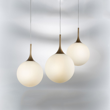 813032 Подвес GLOBO 1х40W E14 gold/white