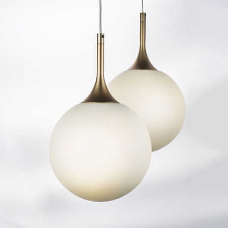 813023 Подвес GLOBO 1х40W E14 champagne gold/white