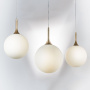 813023 Подвес GLOBO 1х40W E14 champagne gold/white
