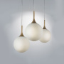 813022 Подвес GLOBO 1х40W E14 gold/white
