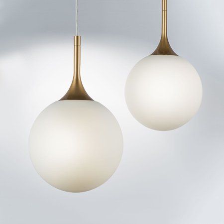 813022 Подвес GLOBO 1х40W E14 gold/white